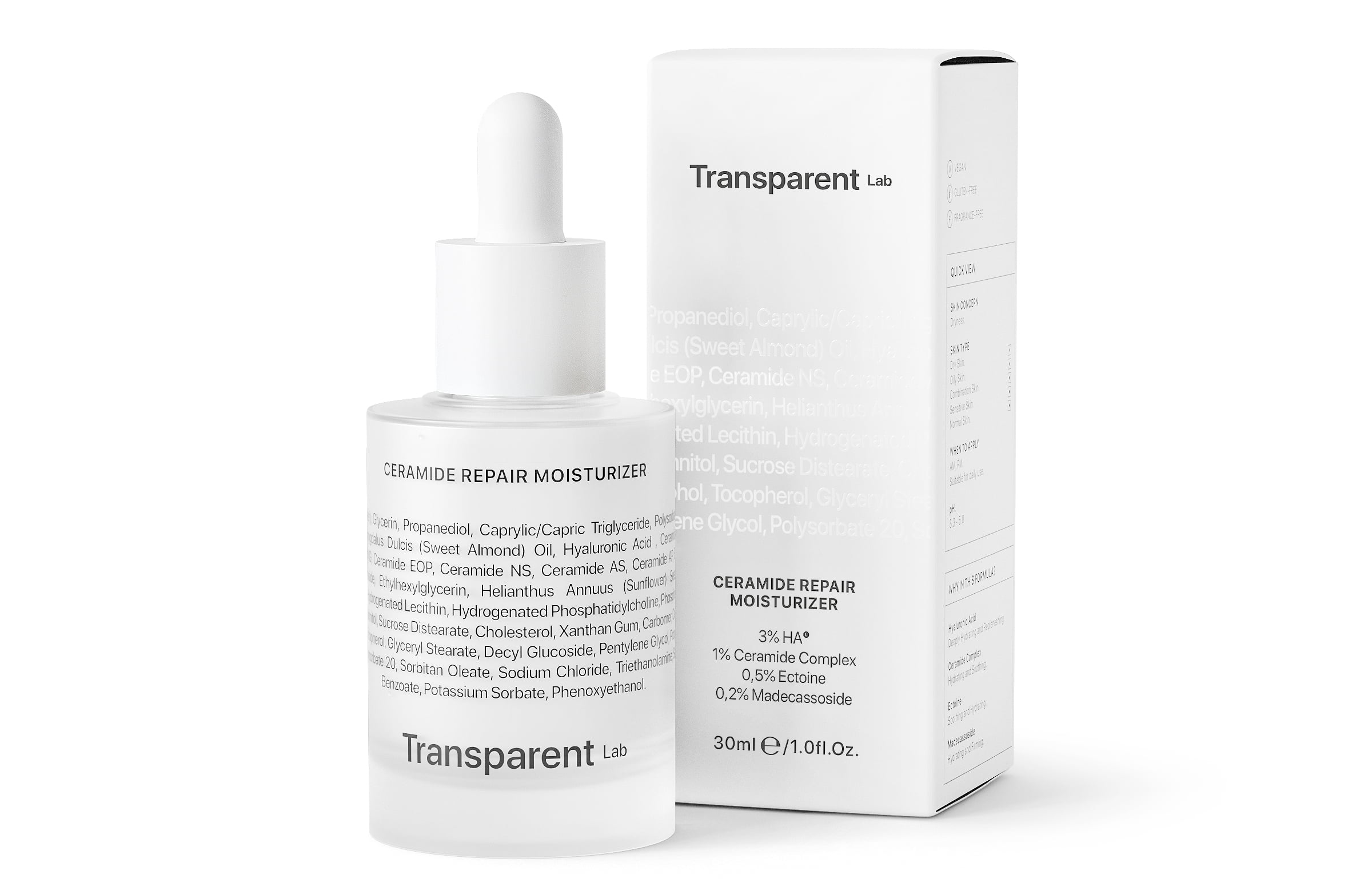 transparent lab ceremide repair moisturizer dupe