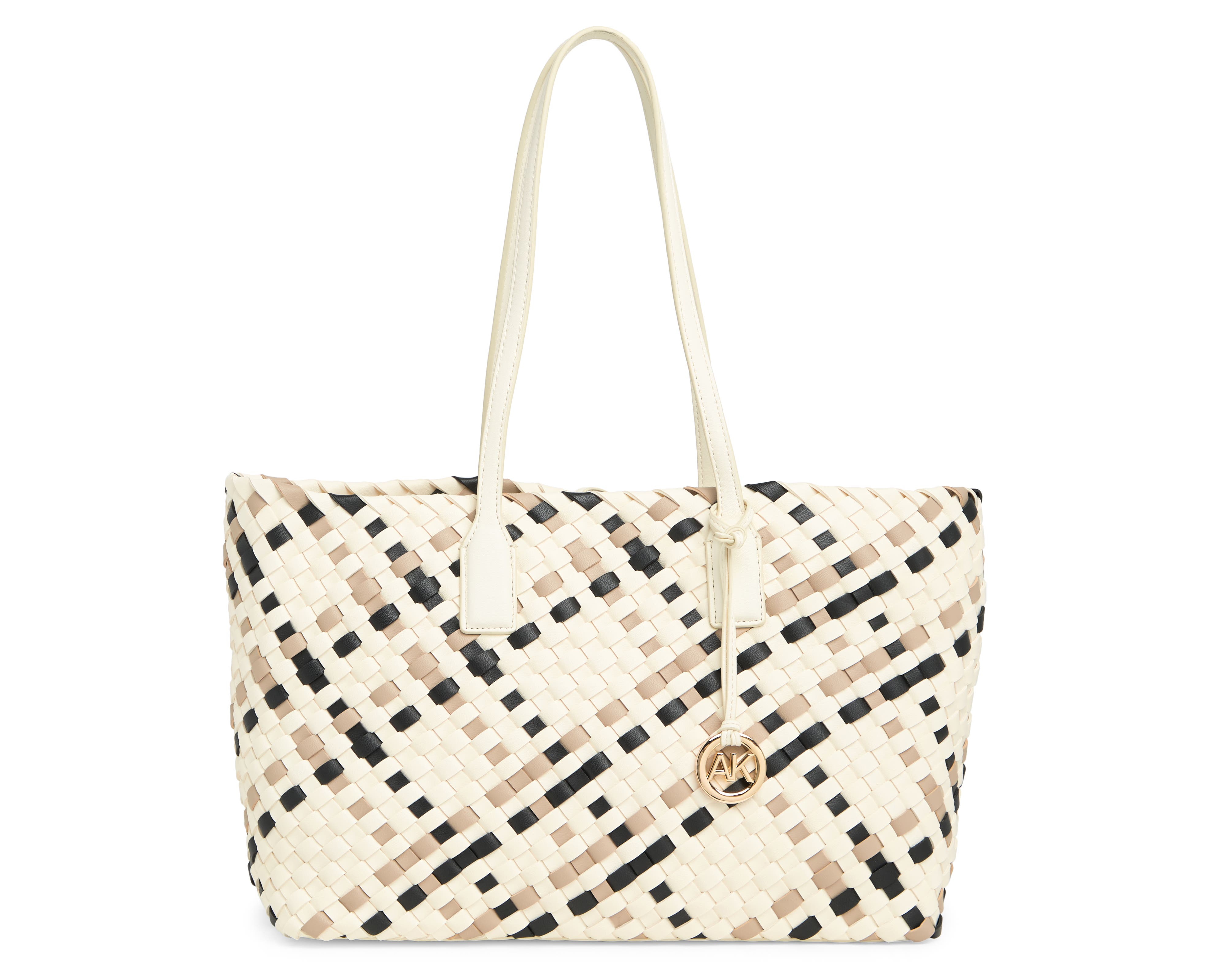 anne klein large woven tote dupe