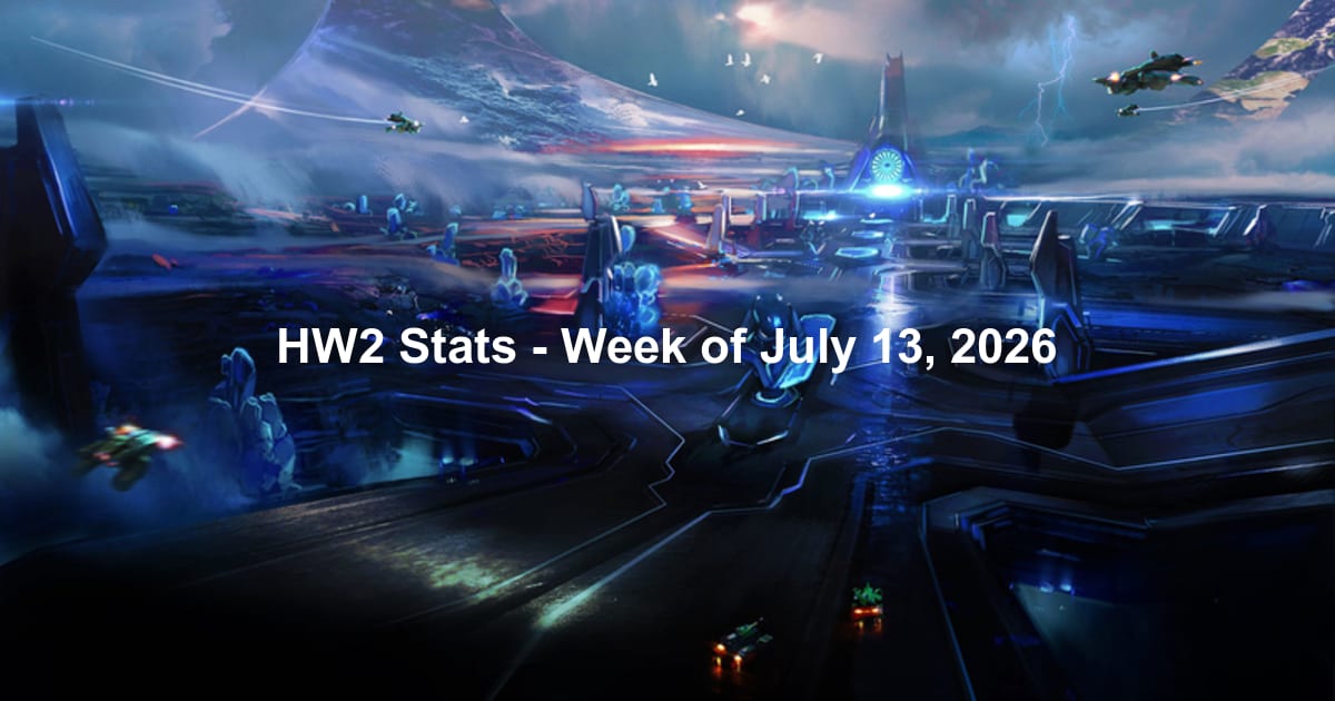 Team Respawn Halo Wars 2 stats report: Week of July 13, 2026