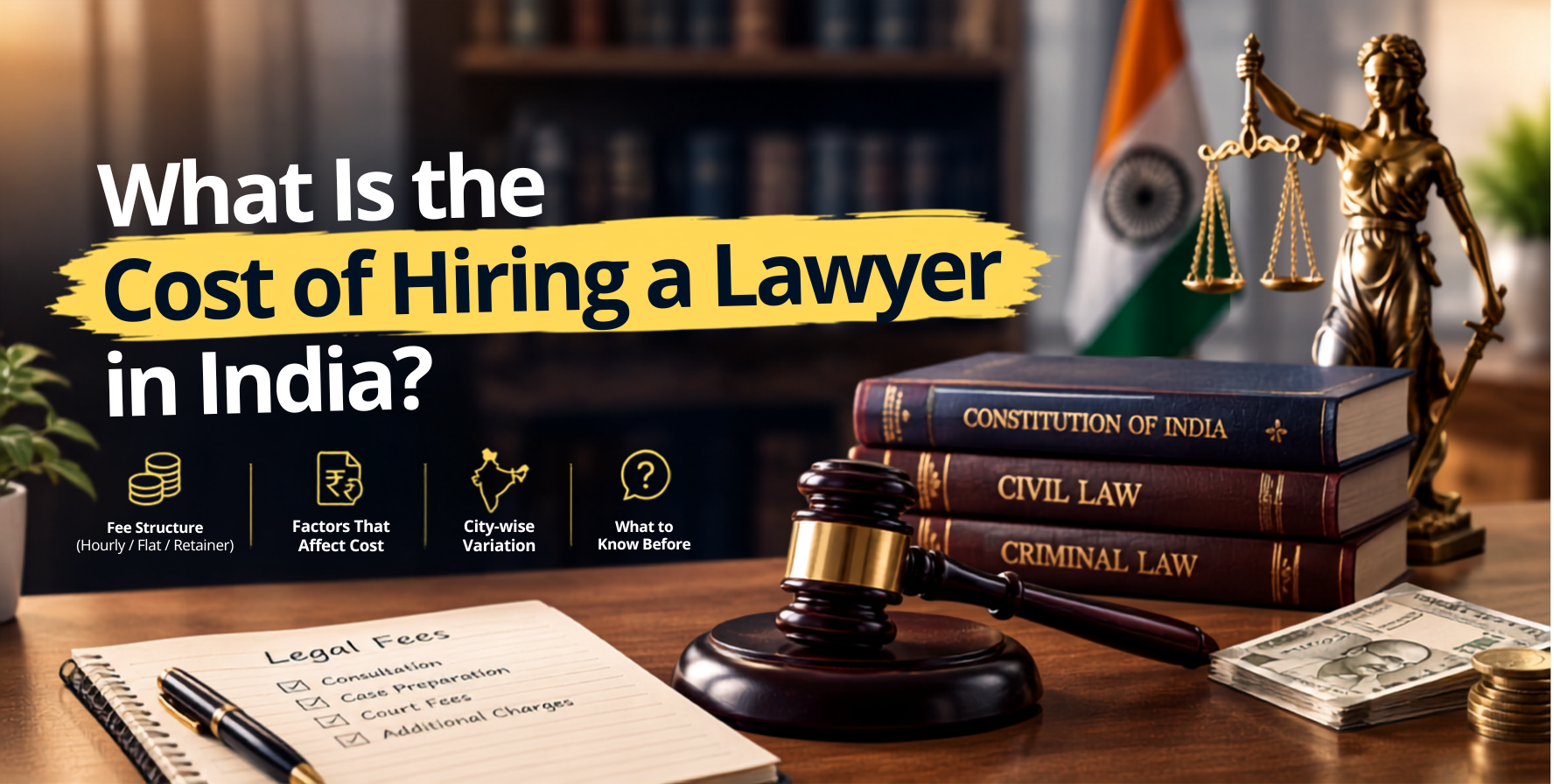 What Is the Cost of Hiring a Lawyer in India?