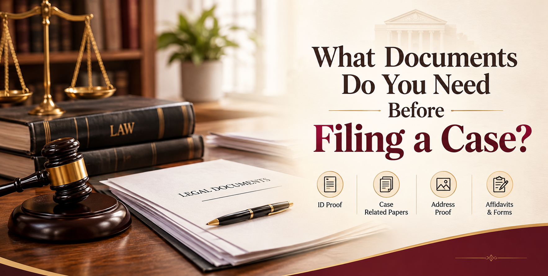 What Documents Do You Need Before Filing a Case?