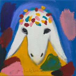 Small Birthday Sheep, 2000 by MENASHE KADISHMAN