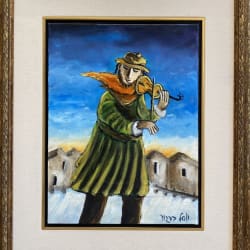 Fiddler, 1990 by Yosl Bergner