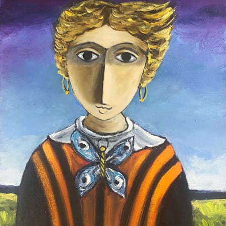 Butterflies Catcher by Yosl Bergner [1999]