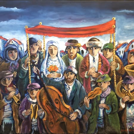 Jewish Wedding by Yosl Bergner [1980]