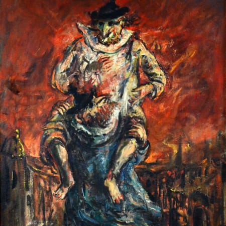 Fire in Venice by Yosl Bergner [1970]