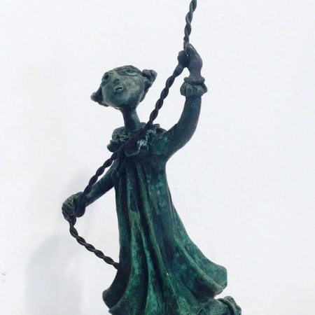 Girl with stone kite by Yosl Bergner [2013]