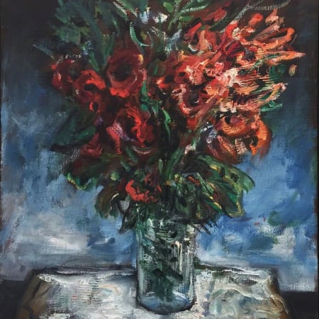 Red Bouquet 2  by Yosl Bergner [19801989]