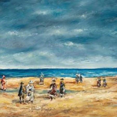 Tel Aviv Beach by Yosl Bergner [1985]