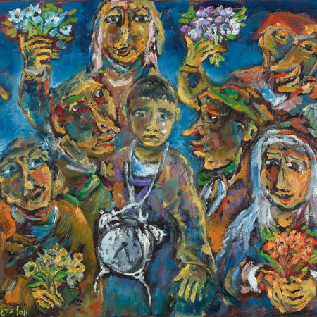 The boy with the clock by Yosl Bergner [2013]