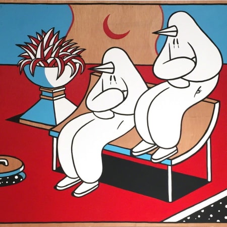 Two Brothers sitting on a Bench by GAB [2017]