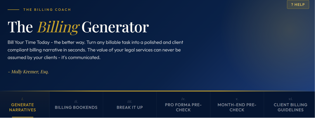 The Billing Generator