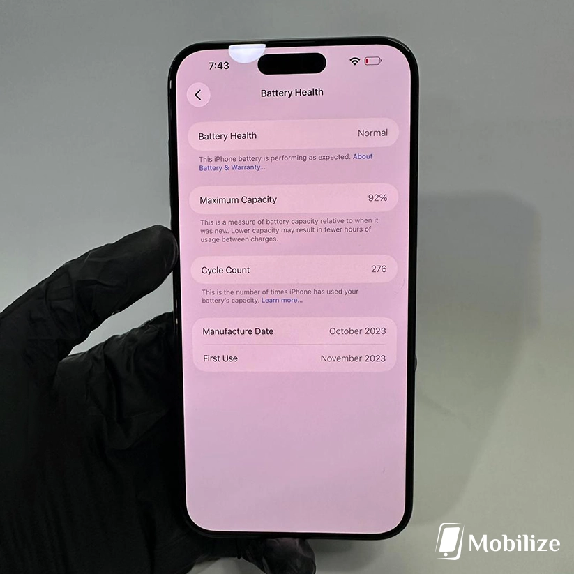 iPhone 15 Pro Max Black Titanium
