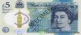 British Pound 5 banknote