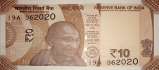 Indian Rupee 10 banknote