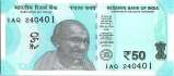 Indian Rupee 50 banknote