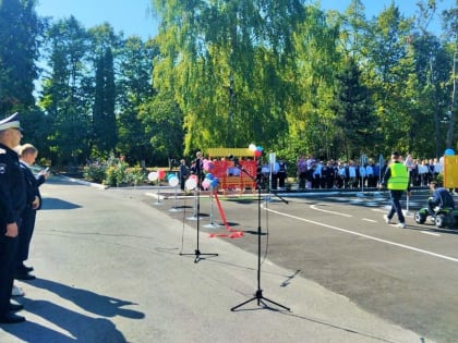 Новый автогородок для юных инспекторов ПДД в Волово