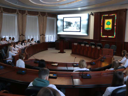 Липецкий горсовет посетили студенты в преддверии Дня народного единства