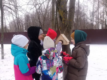 Липецкие школьники подготовили для белок зимнее лакомство