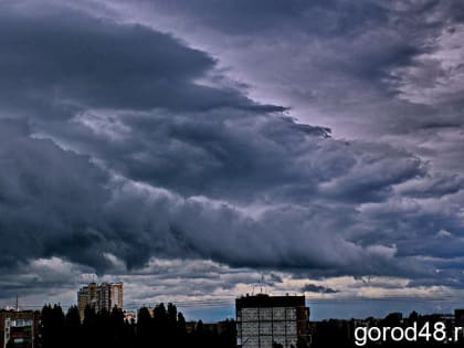 Южный циклон принесет в Липецкую область грозовые дожди