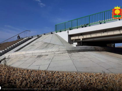 В Чаплыгинском районе готовят к открытию новый мост