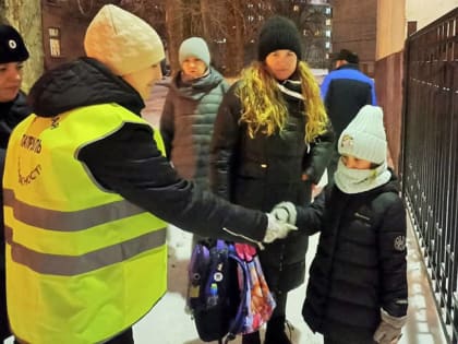 Липецкие школьники учатся использовать световозвращатели