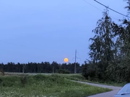 Липчане наблюдали суперлуние и «дельфинов» в небе