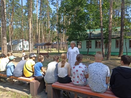 В загородных лагерях Липецкой области прошла профилактическая акция «Друзья здоровья»