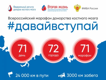 Всероссийский марафон в поддержку донорского движения пройдет в Липецкой области