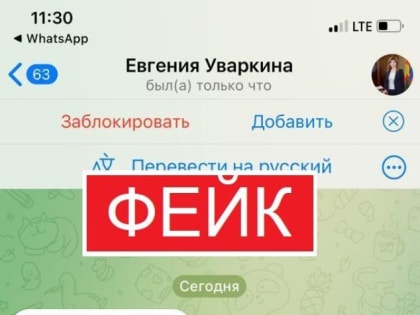 После Telegram мошенники добрались до аккаунта мэра Липецка Евгении Уваркиной в WhatsApp