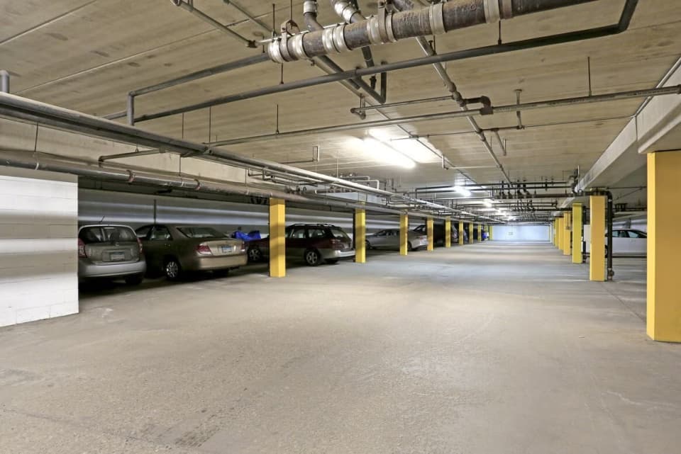 Photograph 1 of 1, the heated underground parking