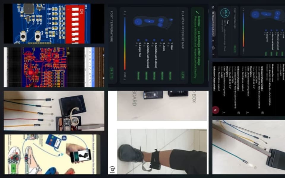 SoleSense app screens