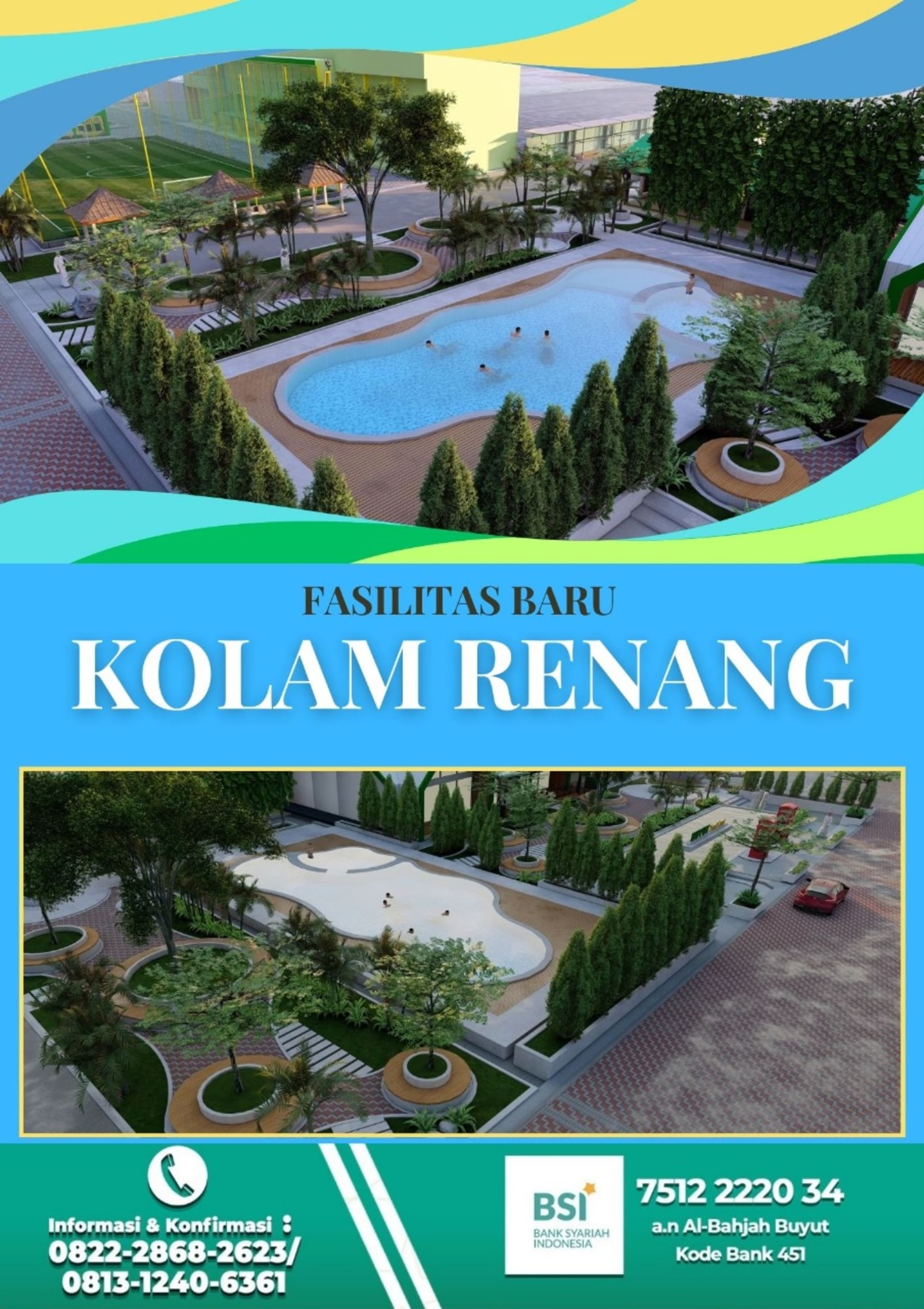 infaq pembangunan kolam Renang