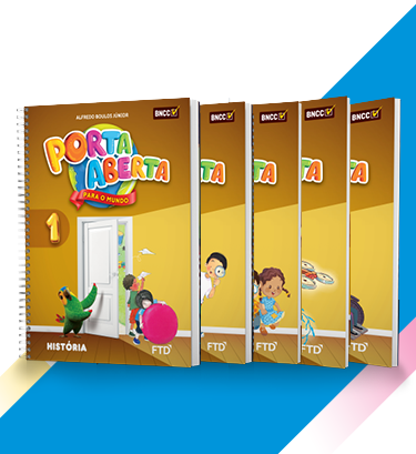 banner do ensino fundamental 1 da coleção Porta Aberta para o Mundo - História