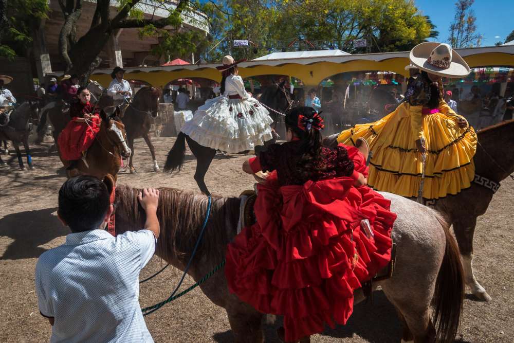 Celebrating a fiesta de quince años in Jalisco, Mexico.