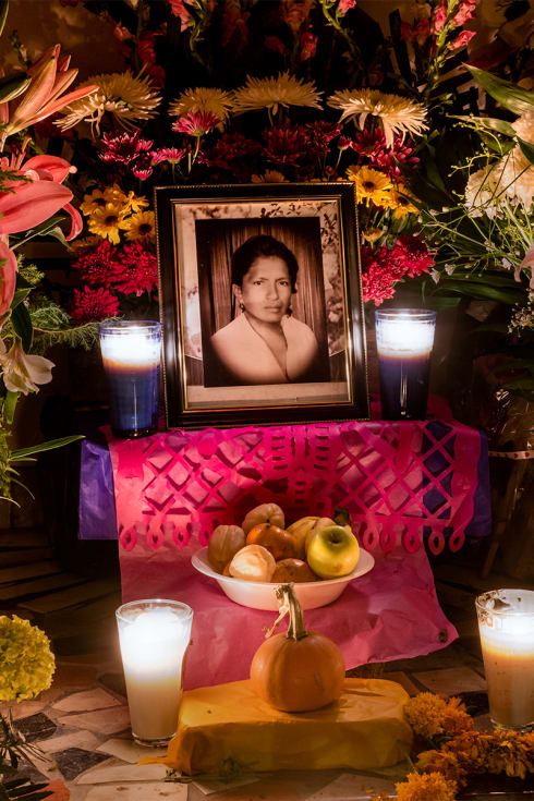 A Day of the Dead Altar for a woman from Ajijic, Jalisco.