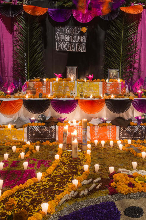 One of the Day of the Dead altars in Ixtlahuacán de los Membrillos, Jalisco.