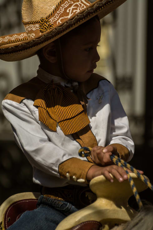 Little cowboy on Mexican Revolution Day in Jalisco