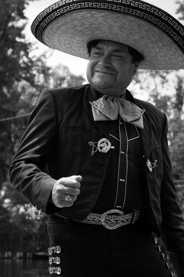 Mariachi singer at Xochimilco.