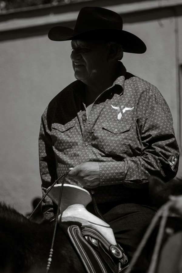 Cowboy during quinceañera parade in Ajijic, Mexico.