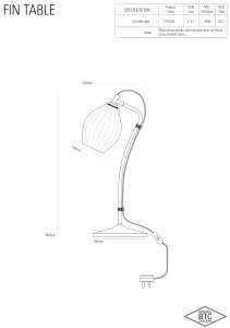 Fin Table Light Bordslampa