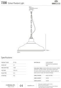 School Light Taklampa