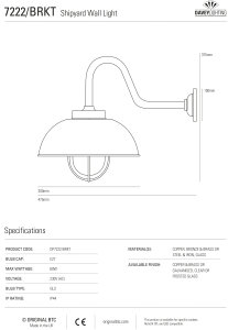 Shipyard Wall Light 7222 Vägglampa Galvanised Silver/Clear Glass