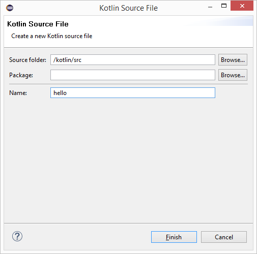 Tạo file kotlin trong Eclipse