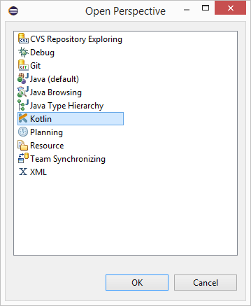 Kéo Kotlin ra Menu