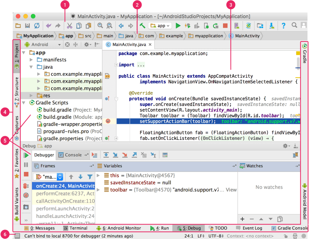Giao diện người dùng Android Studio