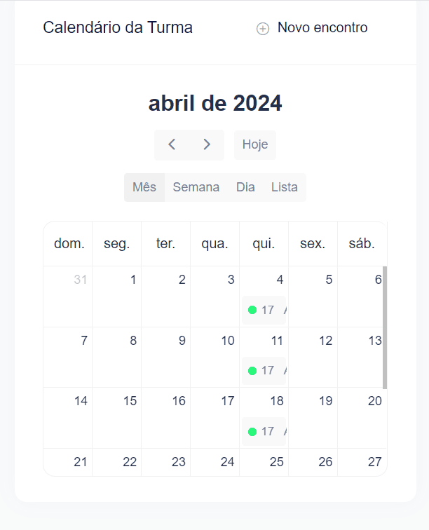 modo calendario