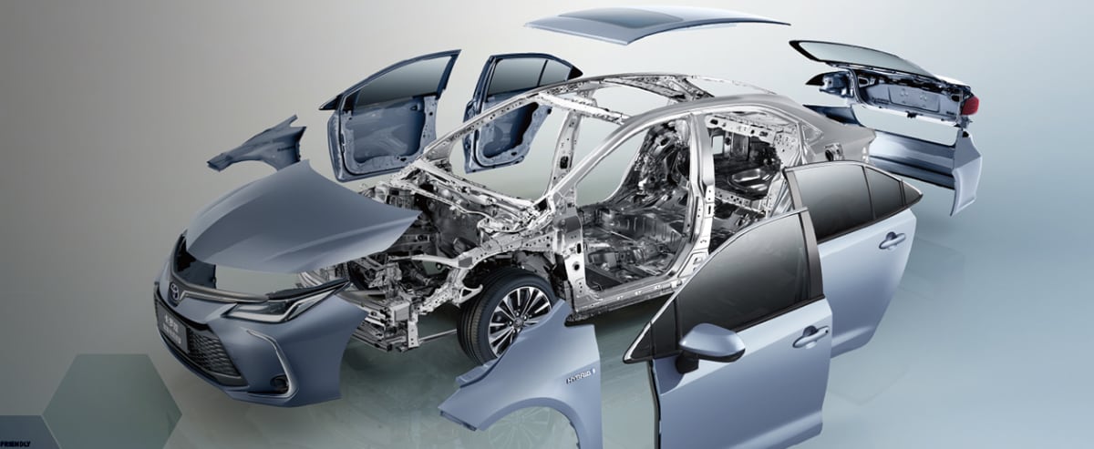 TOYOTA COROLLA cabin interior — export configuration