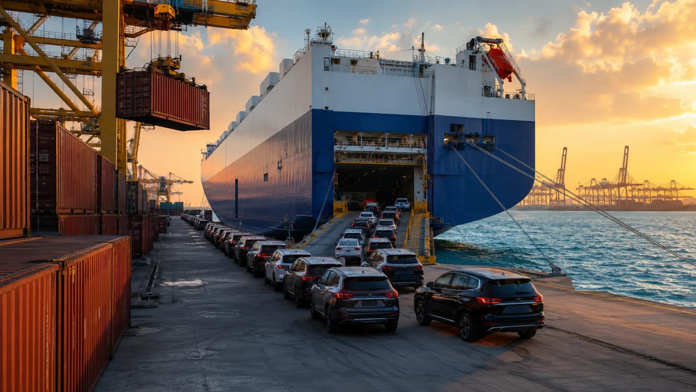 RoRo vs Container Shipping for Chinese Vehicles — Cost, Speed & Risk Compared