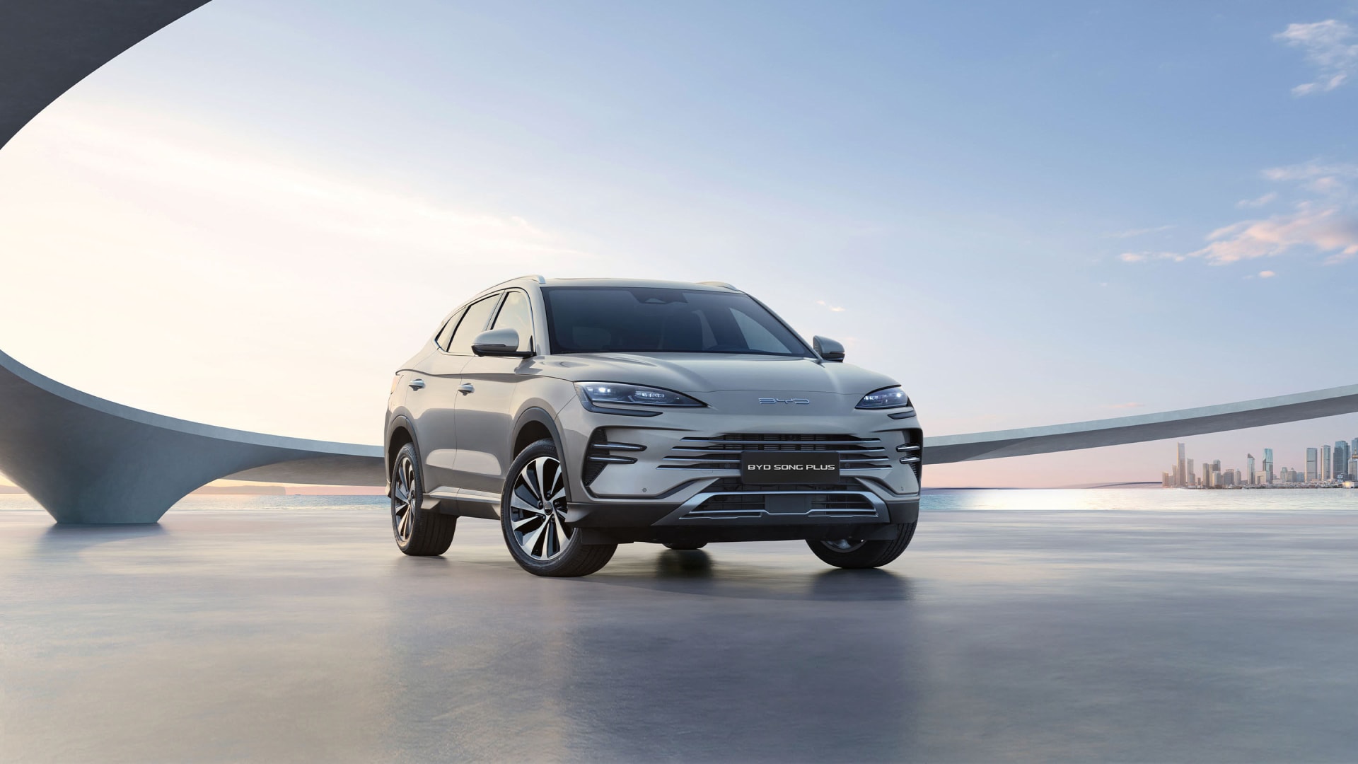 BYD SONG PLUS DM-i — exterior hero shot for export from China